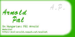 arnold pal business card